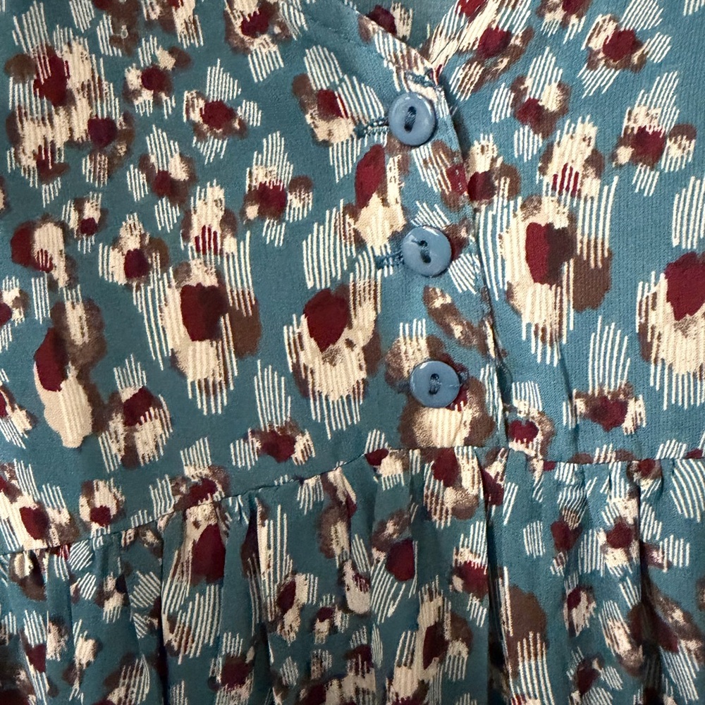 Leopard Umgee Flowy Dress Sz L - Picture 6 of 8
